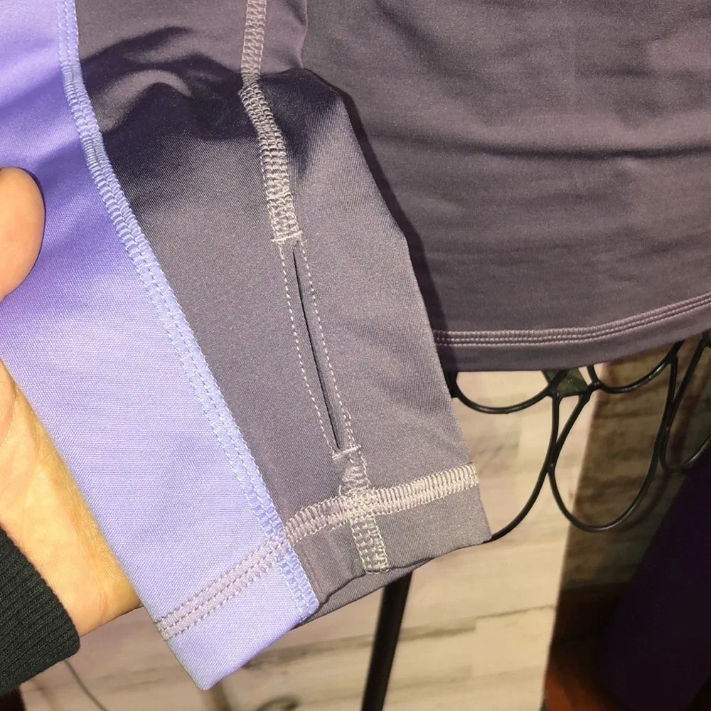Nike pro lavender quarter zip sweatshirt size small active wear gym wear casual - Picture 4 of 7